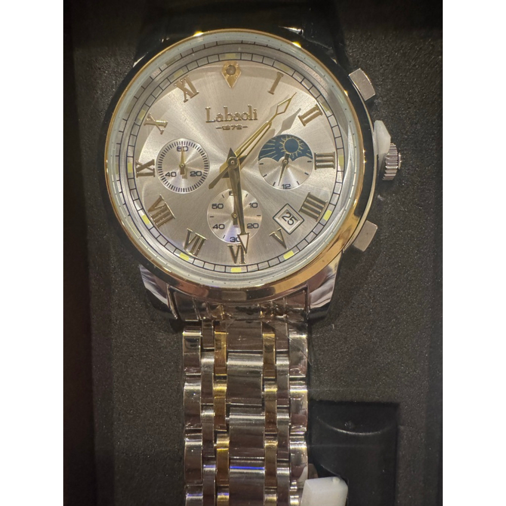 Men's Labaoli Silver & Gold Tone Watch, One Size